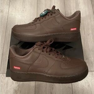 Supreme Af1 Brown Sneakers